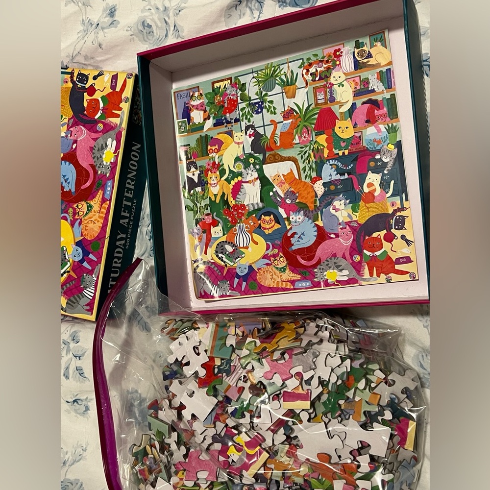 500 π§© Caturday Puzzle - Mudpuppy jigsaw puzzle - Picture 4 of 5